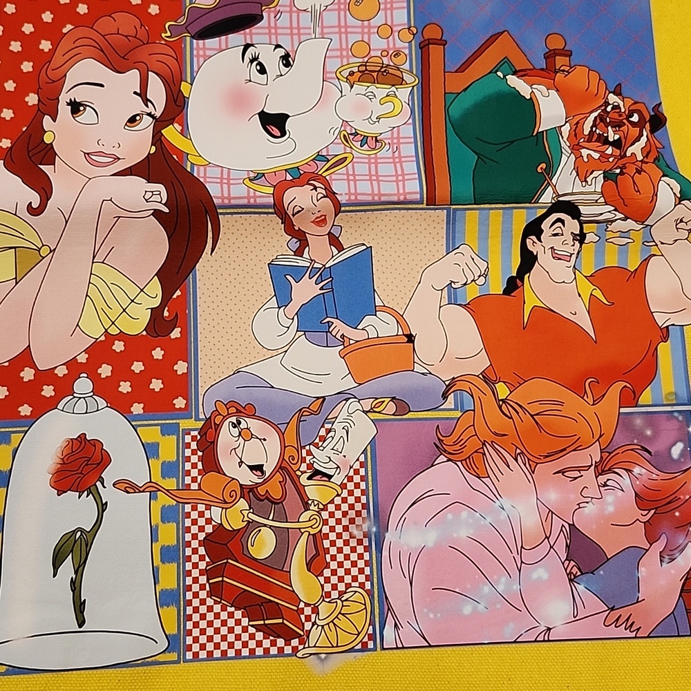 Disney Princess Tote Bag Bundle - Green, Yellow & Lilac Cartoon Prints - Picture 5 of 16